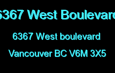 6367 West Boulevard 6367 WEST BOULEVARD V6M 3X5
